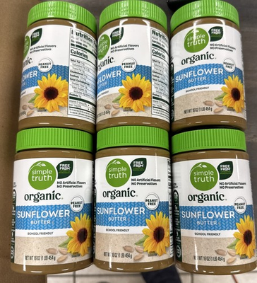 #ad Simple Truth Organic Sunflower Butter 6 Pack EXP 06 04 2026 $29.99