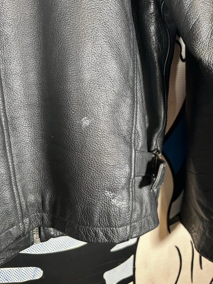 CHAQUETA DE CUERO VINTAGE ROBLE PARA HOMBRE TALLA MEDIANA Foto 4 de 4