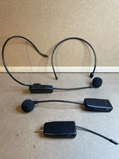 Wireless Microphone System For 2 People 2.4g Dual Wireless Hand Mic Or Headset