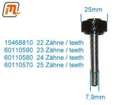 FORD Escort MK1 MK2 speedometer driving gear 4-speed type E = Rocket 23 teeth