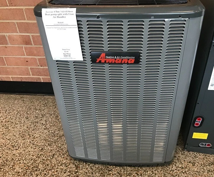 Amana 4 Ton 14.5-15 Seer Heat Pump w/ Goodman 5 Ton Air Handler | eBay