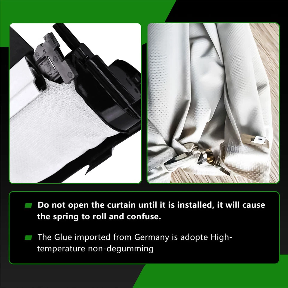 Cubierta de parasol de techo corredizo gris para Audi Q5 2010-2017/VW Tiguan 2010 2011 2012-2016 Foto 2 de 4