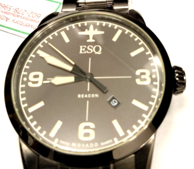 esq movado mens watch beacon chronograph brown ES.02.1.34.5616