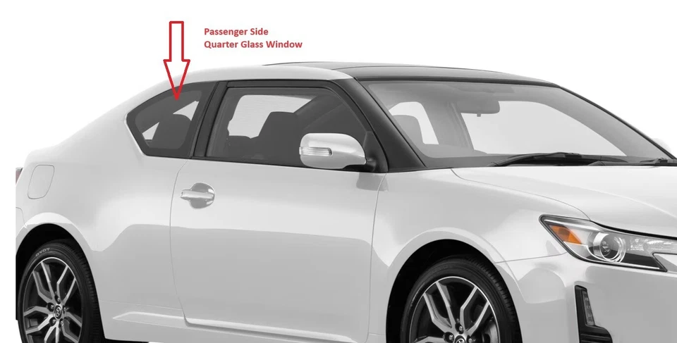 Fit 2011-2016 Scion TC 2Door Coupe Passenger Right Side Quarter Glass Window Foto 2 de 2