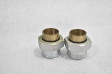 WATTS DIELECTRIC UNION BAA/ARRA 1-1/4" FNPT X 1-3/8", 2.25" HEX (LOT OF 2)