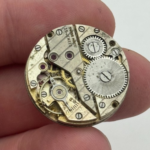 23.5mm Felsa 294 Swiss Manual Wind 15 Jewels Watch Movement PARTS REPAIR SPARES - Picture 2 of 12