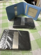 Mens Wallets (3) with Money Clip Leather Blocking Bifold Card Holder Slim
