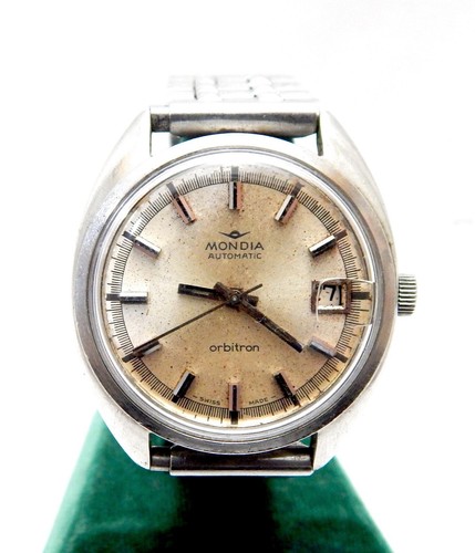 Orologio MONDIA Arbitron Automatico 25 Jewels Cassa Acciaio Circa 1960 Uomo 36mm Funzionante - Foto 5 di 10