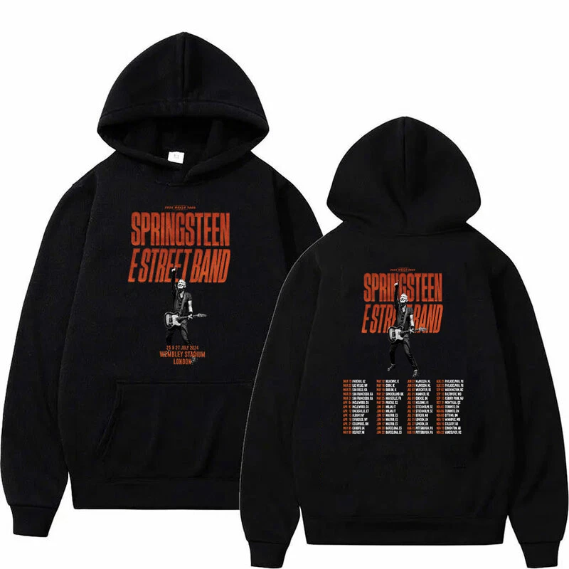 double sided hoodie, Bruce Springsteen and E Street Tour 2024 Hoodie