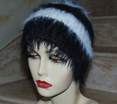 RARE Hansel from Basel Beanie Hat Black Prototype Fuzzy Y2K  display picture 3