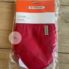 Le Creuset 100% Cotton Pot Holder Cerise Cherry Red NEW