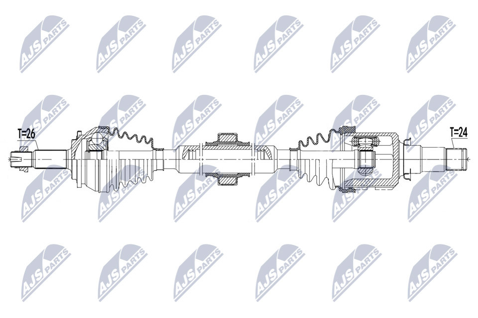DRIVE SHAFT NPW-TY-098 FOR TOYOTA 2ZR-FXE 1.8L 4cyl PRIUS - Image 9