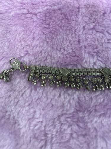 vintage anklet antique ethnic tribal old anklet feet bracelet ankle chain Rare - Picture 6 of 12
