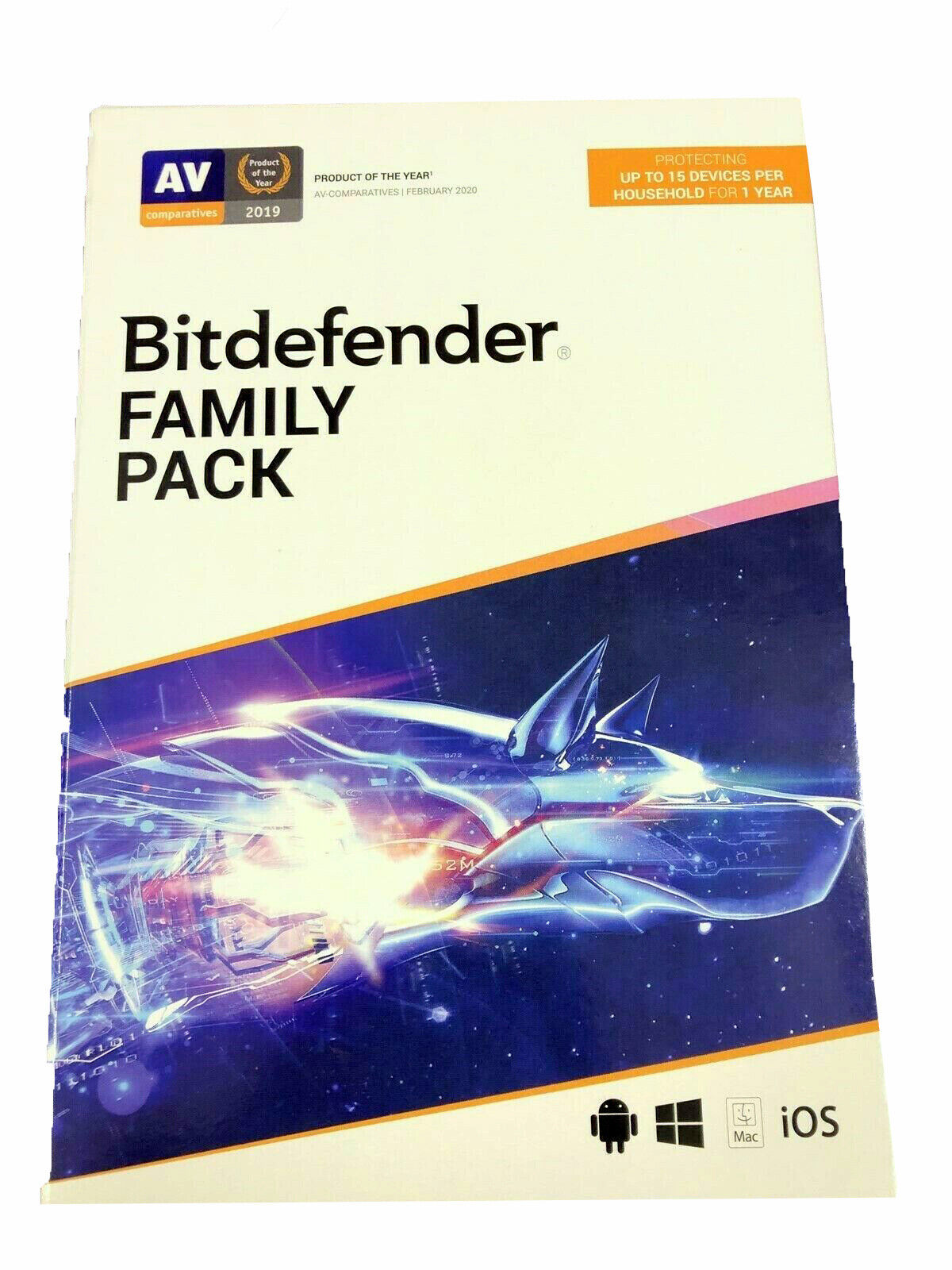 Bitdefender Family Pack 15 Devices Per Household for 1 Year (Latest Version)