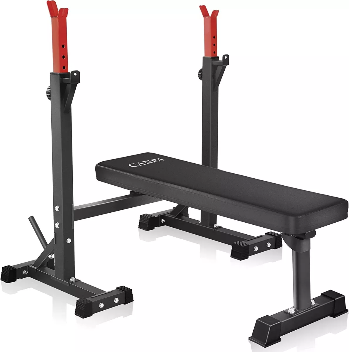 CANPA Olympic Weight Bench with Squat Rack Workout Bench