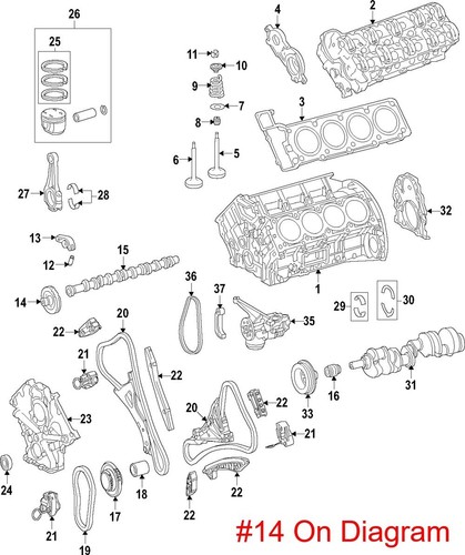 NEW OE Mercedes Engine Intake Camshaft Adjuster Left 2780505000 CL E GL ML 12-19 - Picture 4 of 6