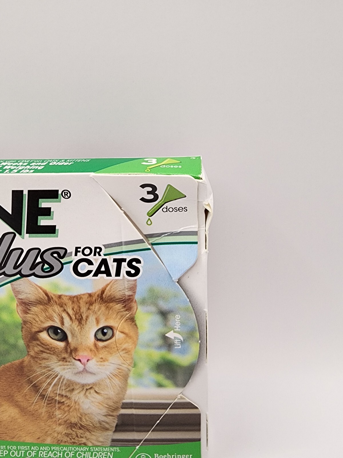 FRONTLINE Plus Flea and Tick Treatment for Cats and Kittens 3 Doses