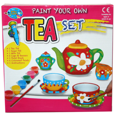 Paint Your Own Ceramic Tea Set - Craft Kit For Creative Children | eBay