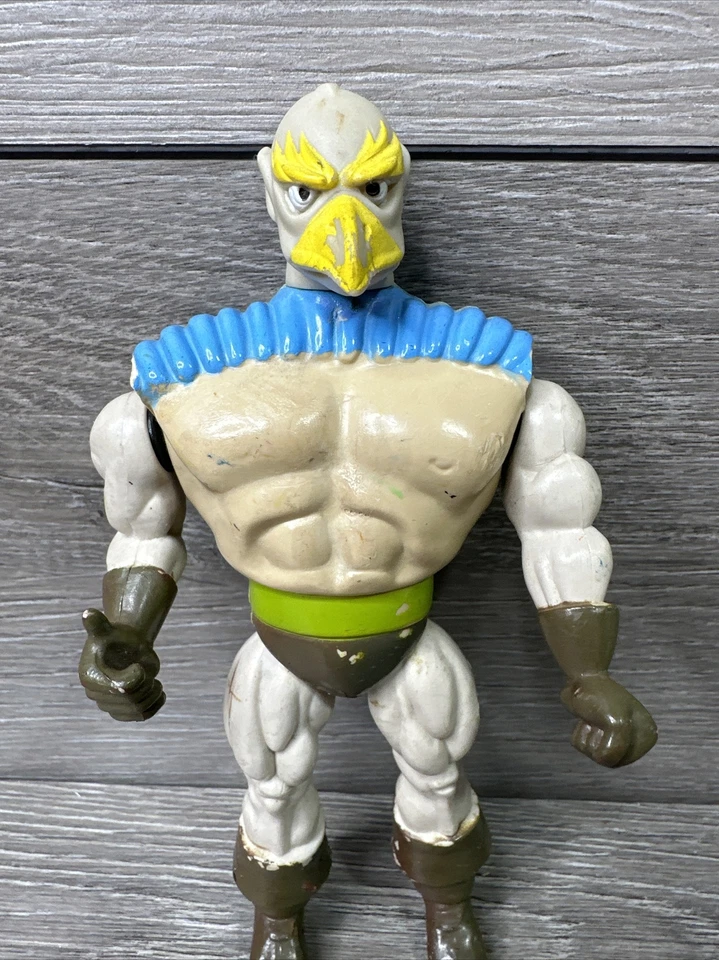 Figura de acción de juguete de colección Galoob 1983 Blackstar Palace Guard Bird Man Filmación Foto 2 de 4