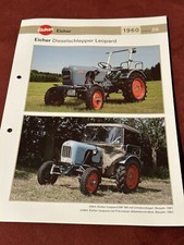Eicher Traktor Dieselschlepper Leopard 1960 Weltbild Prospekt