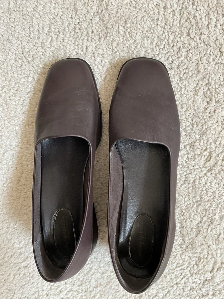 Zapatos sin cordones Easy Spirits para mujer marrón talla 8 M tacón bloque bomba Foto 4 de 4