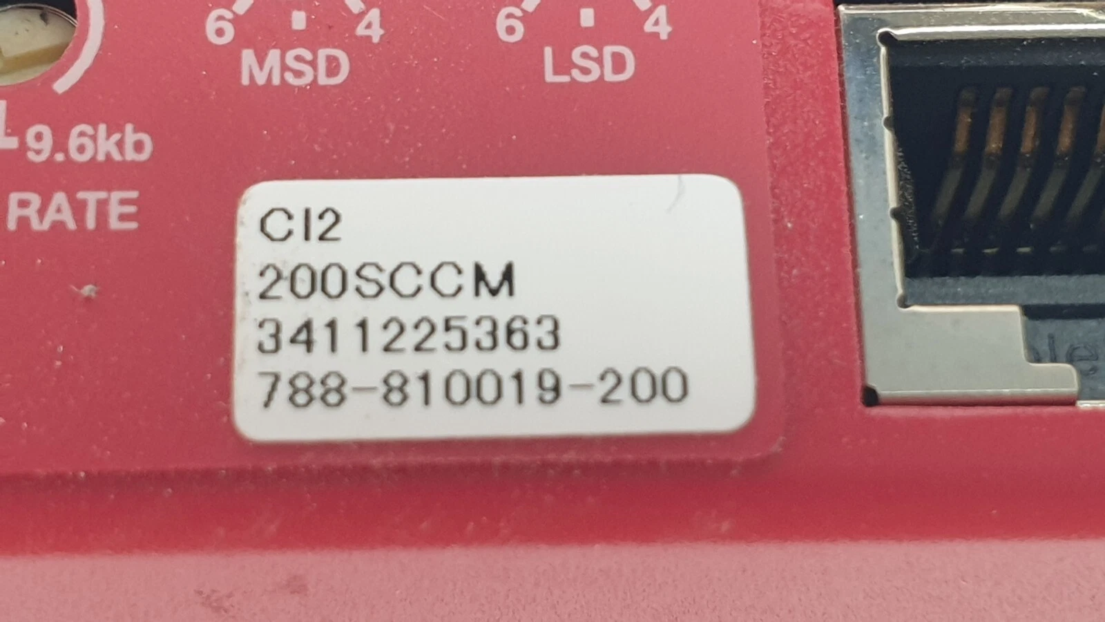 Second unit's Lam tag: Cl2, 200 SCCM, 788-810019-200
