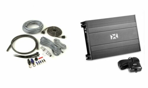 NVX NDA102 750W Class-D Monoblock Car Amplifier with Free 4 Gauge Amp Wiring Kit
