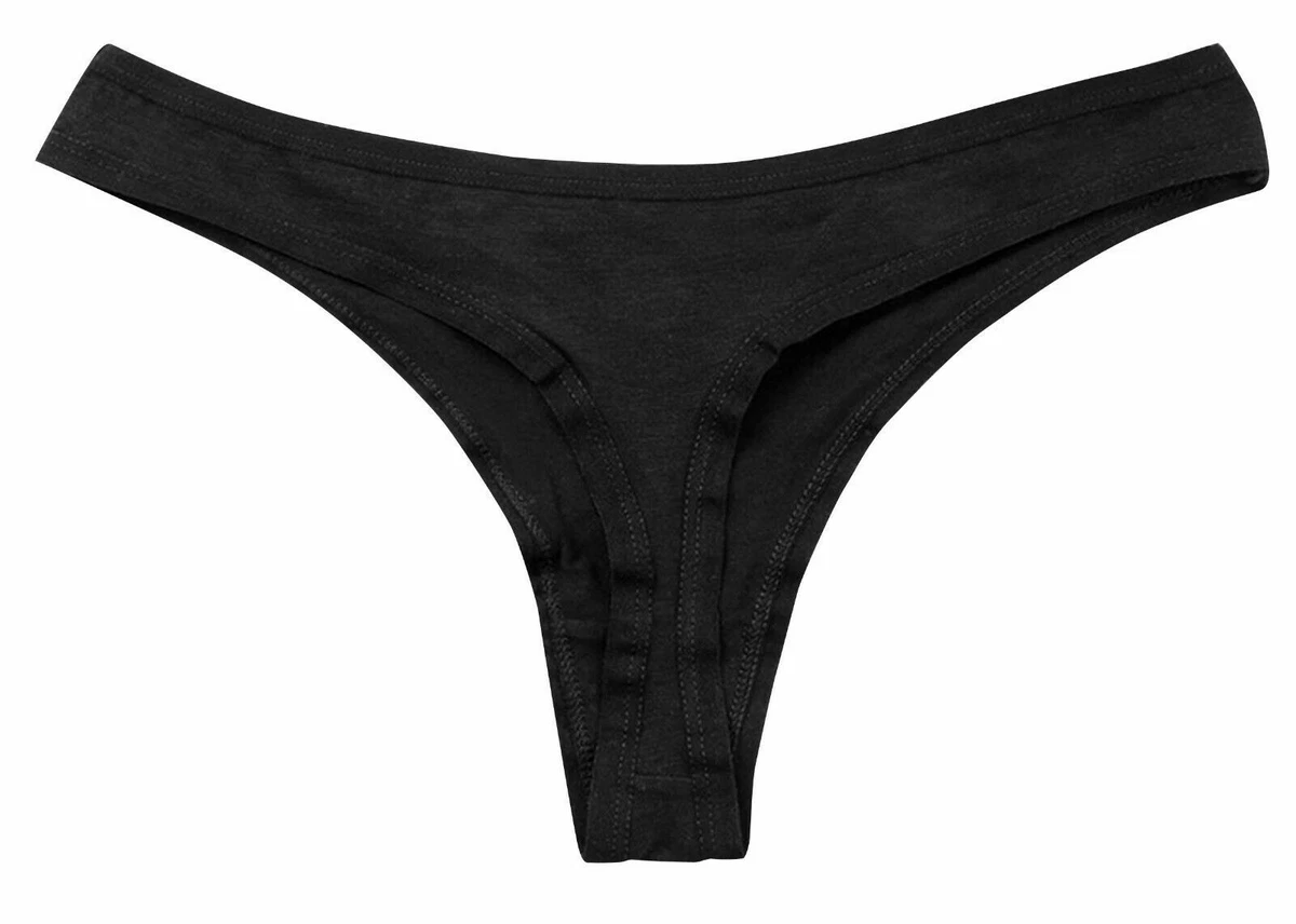 Black Thong Undies - Yes Daddy? Panties - Ladies Cotton Thong - Cute Rude Porn Underwear | eBay