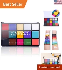 Professional 15-Color Hypoallergenic Face Body Paint Oil Palette for Festivals