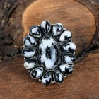 Southwestern Jewelry White Buffalo Turquoise Gemstone Sterling Silver Ring
