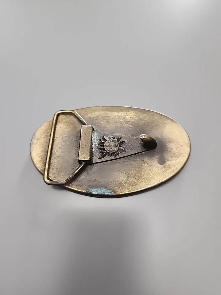 Hebilla de cinturón vintage Coca Cola c1980 bronce fundido, hebilla Lewis Foto 2 de 4