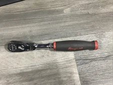 Snap On Tools FHF80A Red Soft Grip 3/8" Drive Flex Head Ratchet USA