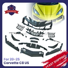 Fits 2020-2025 Corvette C8 Z06 Style Complete Front Bumper Grille Conversion Kit