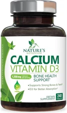 Calcium Supplement with Vitamin D - 1200 mg Calcium Carbonate with 1600 IU of D3
