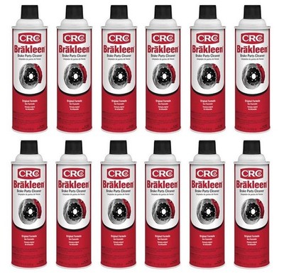 CRC Brakleen 1003706 Brake Cleaner Spray Non-Flammable, 19 oz, 12 Pack