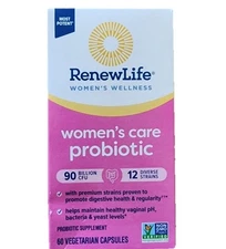 RenewLife Ultimate Flora Women's Care Probiotic 90 Billion 60 Caps 5/28