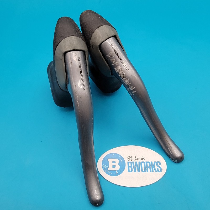 Vintage Shimano 600 BL-6403 Brake Levers Super SLR Silver Road Bike Japan   l29