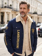 Automobile Lamborghini Work Jacket From 2020 Collection Sherpa Lined  XL