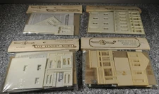 4 Sets-Magnuson Models HO Building Kits-PO, Don's, Gemini, Leviathan NOS