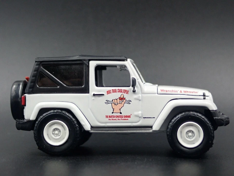 2006 - 2018 JEEP Wrangler JK Sballato Nocca Garage 1/64 Scala Modellino Auto - Immagine 3 di 4