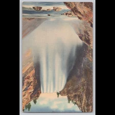 Antique Postcard Great Falls of the Yellowstone, Yellowstone National Park