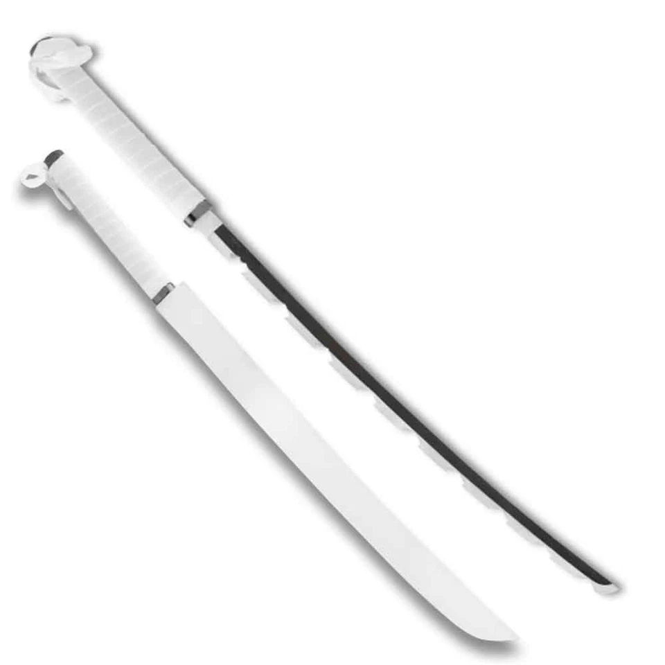 Cazador de demonios Inosuke Hashibira gris Nichirin espada Katana utilería de metal Foto 2 de 4