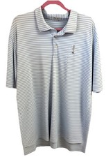 Peter Millar Summer Comfort Polo Shirt Men's Sz XXL 2XL w/Golf Club Logo Striped