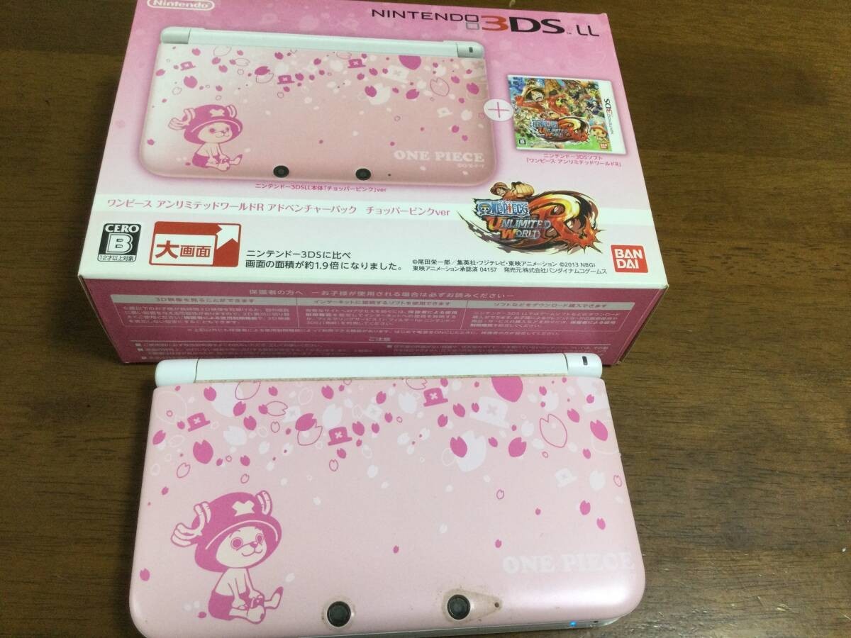 ニンテンドー3DS LL ワンピース Nintendo 3DS XL LL One Piece R Luffy Red ver Console Box Japanese