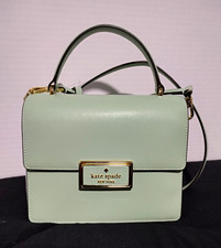 Kate Spade New York Green Small Satchel Top Handle, Magnetic, Detachable Strap