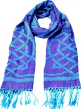 JC Walsh  Sons Purple Irish Celtic Knotwork Pashima Scarf