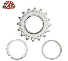 ALTA Track Fixed Cog 16Tx 3/32 Chrome | Steel Bicycle Sprocket | ISO 1.37x24 TPI