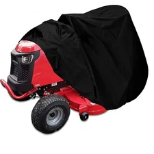 Waterproof Riding Lawn Mower Cover, Outdoor Ride-on Tractor Windproof Cover F...
