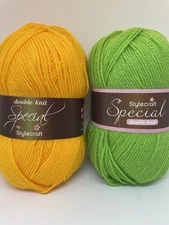 Lot Of 6: Color # 1821 (x3) # 1114 (x3) Stylecraft Special DK Yarn Preowned READ