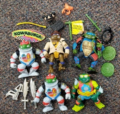 1990 TMNT Disguised Turtles Turtle Teenage Mutant Ninja Playmates Lot